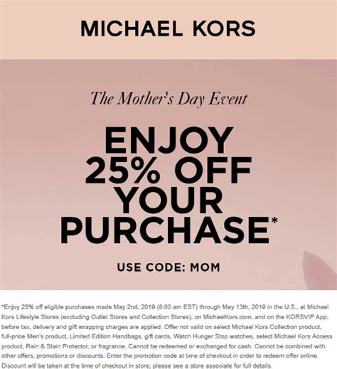 coupon rabais michael kors|michael kors promo code today.